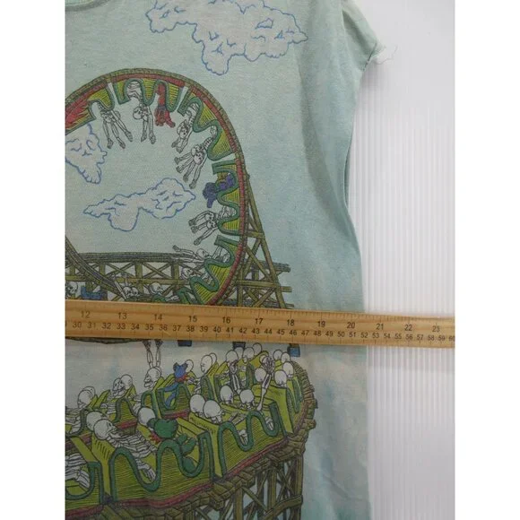 VINTAGE Grateful Dead Shirt Medium Liquid Brockum 1993 Roller Coaster*